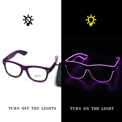 Neon LED party glasses