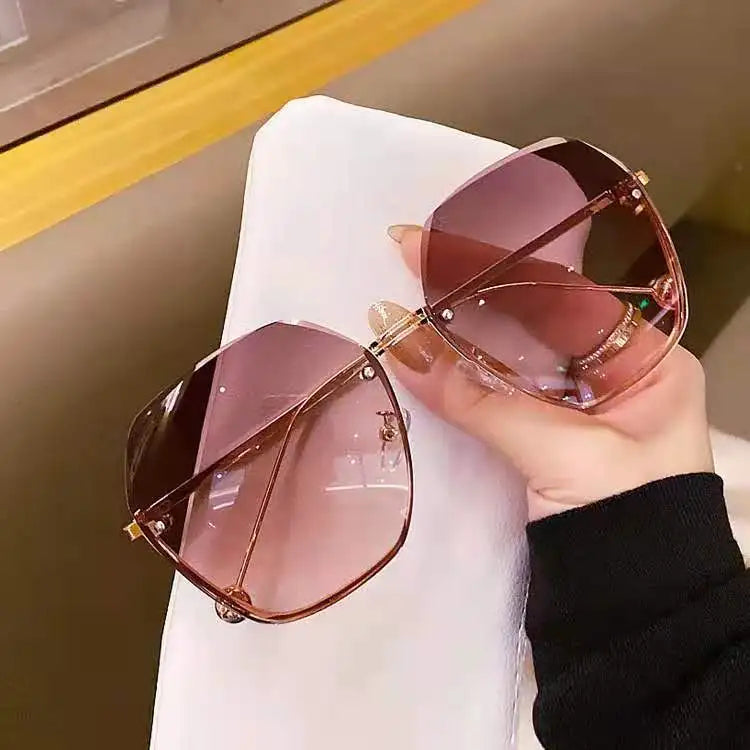 Round Sunglasses Women Brand Designer Gradient