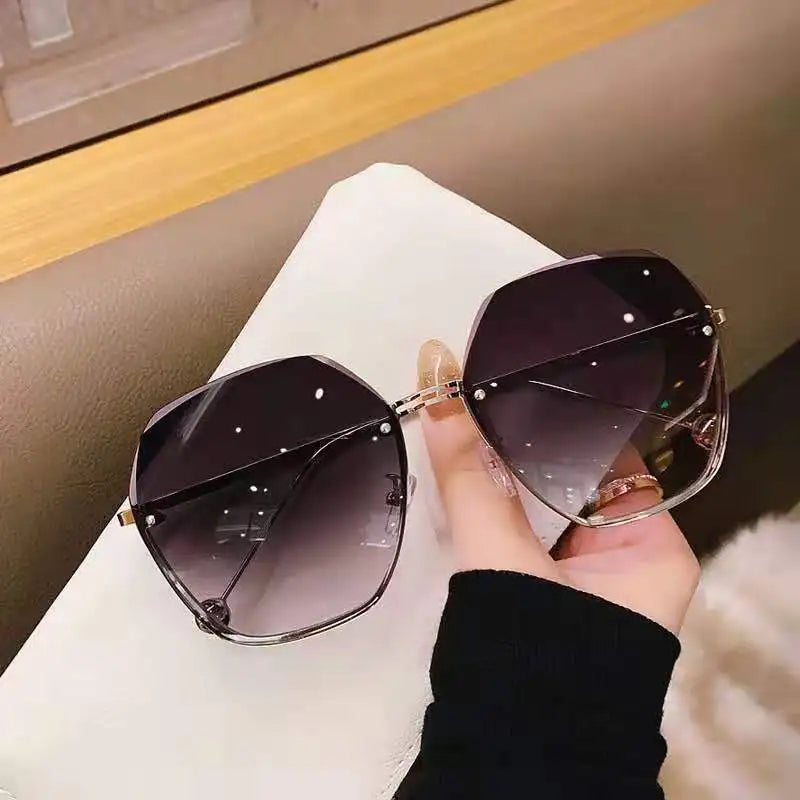 Round Sunglasses Women Brand Designer Gradient