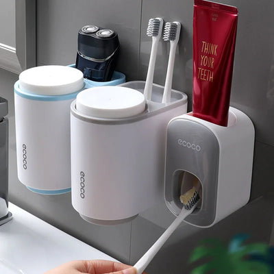 Bathroom Accessories Set Automatic Toothpaste Dispenser