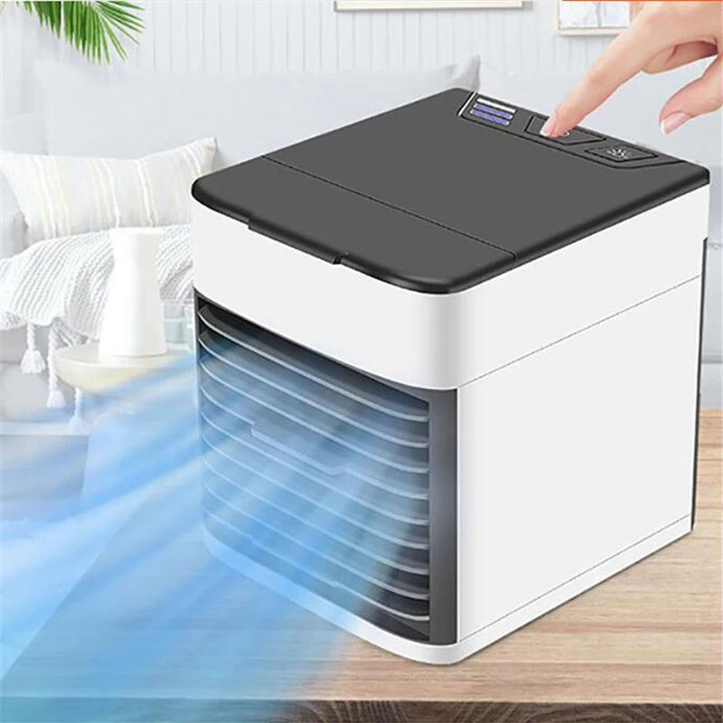 Air Conditioning Fan Portable Air Spray Cooler 3 Speed Adjustable Mute Ice Fog Refrigeration For Home Office Outdoors