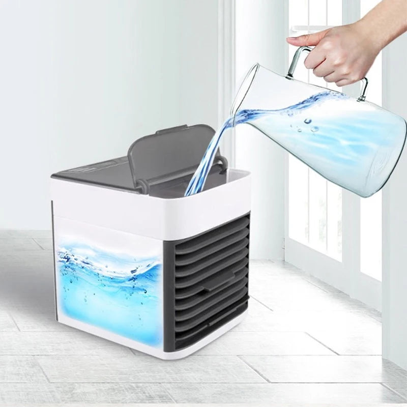 Air Conditioning Fan Portable Air Spray Cooler 3 Speed Adjustable Mute Ice Fog Refrigeration For Home Office Outdoors