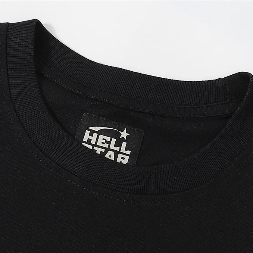 Hellstar Summer New T-shirt Men's Women's Styles Breathable Comfortable Hip-hop Style Y2K Letter Print Pattern