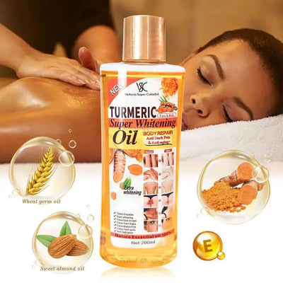 200ml Turmeric Face Body Serum Oil Clear Skin Tone Turmeric Face Serum Oil Moisturizing Skin Care