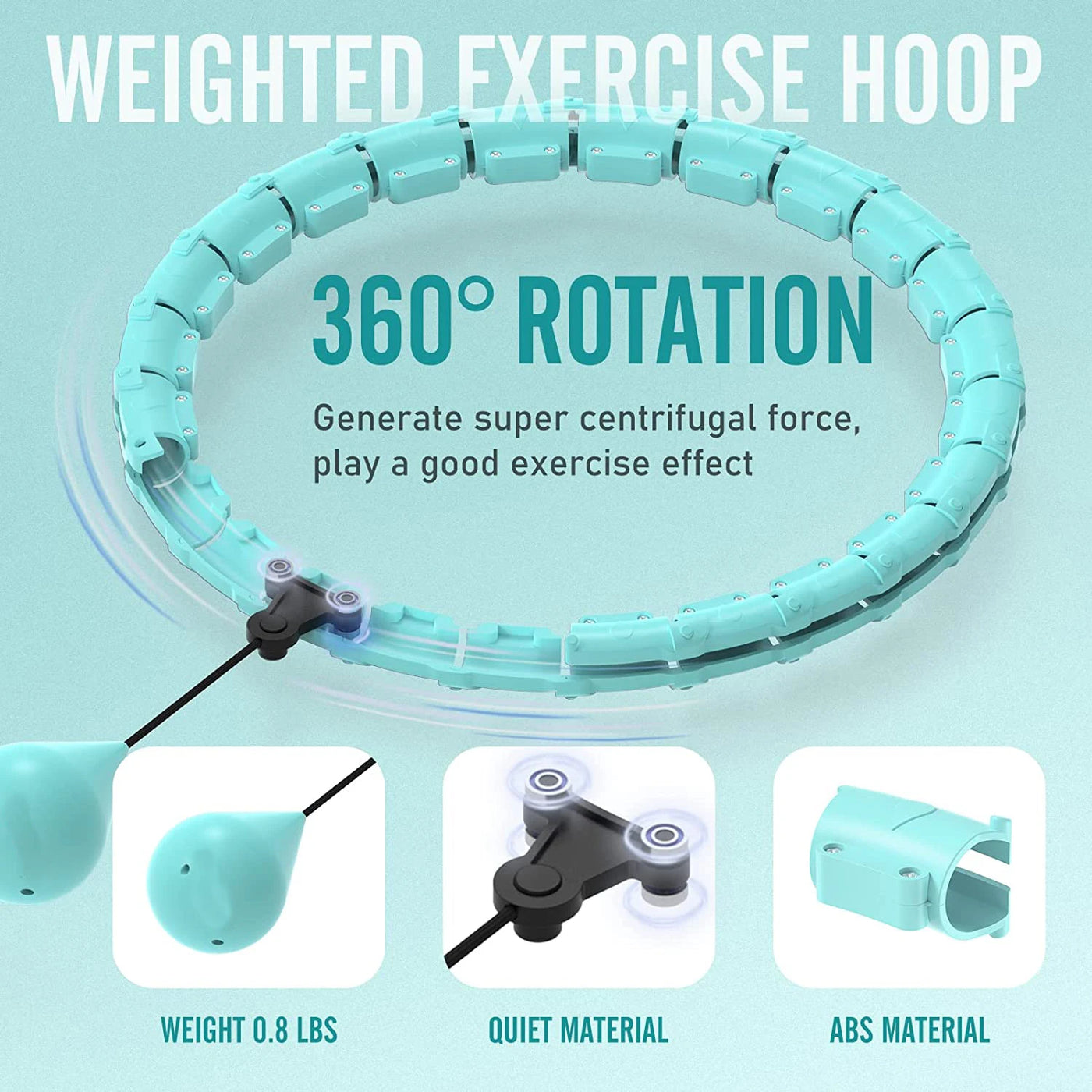 Weighted Hula Circle Hoops for Adults Weight Loss Plus