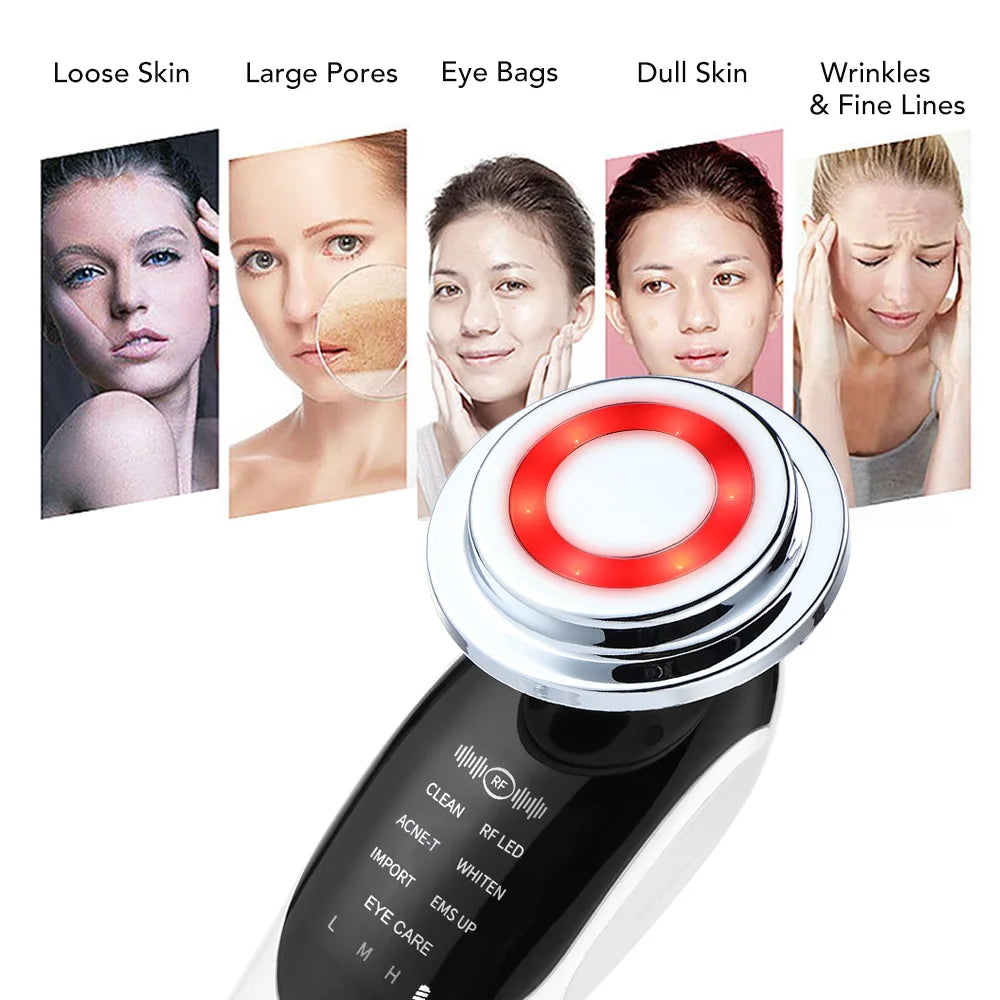 7 in 1 Face Lift Device RF Microcurrent Skin Rejuvenation