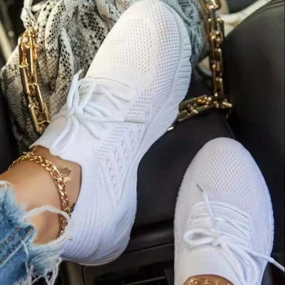 Mesh Breathable Women Casual Sneakers Lace-up