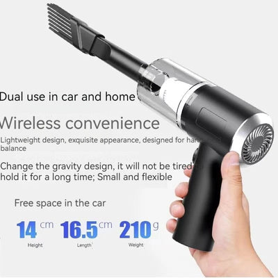 High Power Vacuum Cleaner, Mini Cordless, 2000PA Strong Suction, Rechargeable Portable Dust Collector, for Cars, Keyboard Gaps