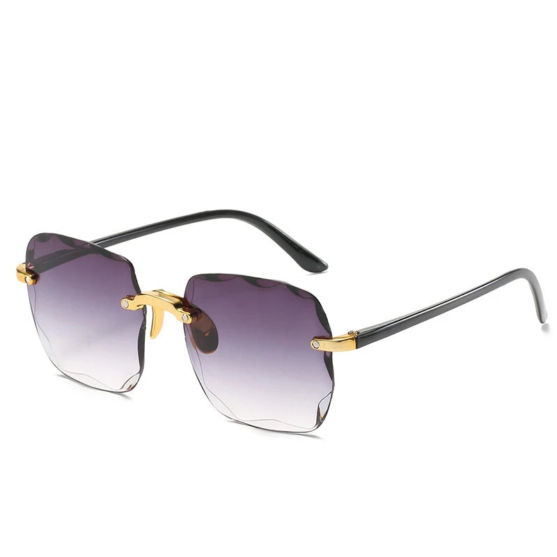 New Rimless Women's Sunglasses Fashion Gradient