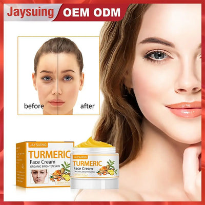 Set Turmeric Face Cream For Face Body Natural Turmeric Skin Brightening Lotion Vitamin E Cream With Hyaluronic Acid And Collagen