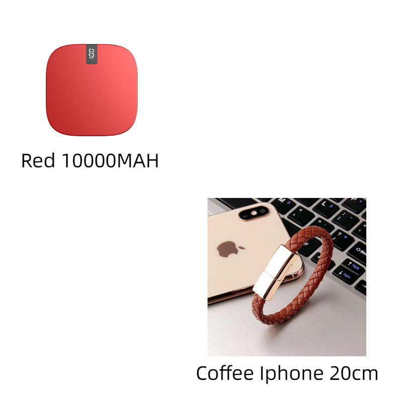 10000 mAh Mini Power Bank Fast Input Digital Display Powerbank